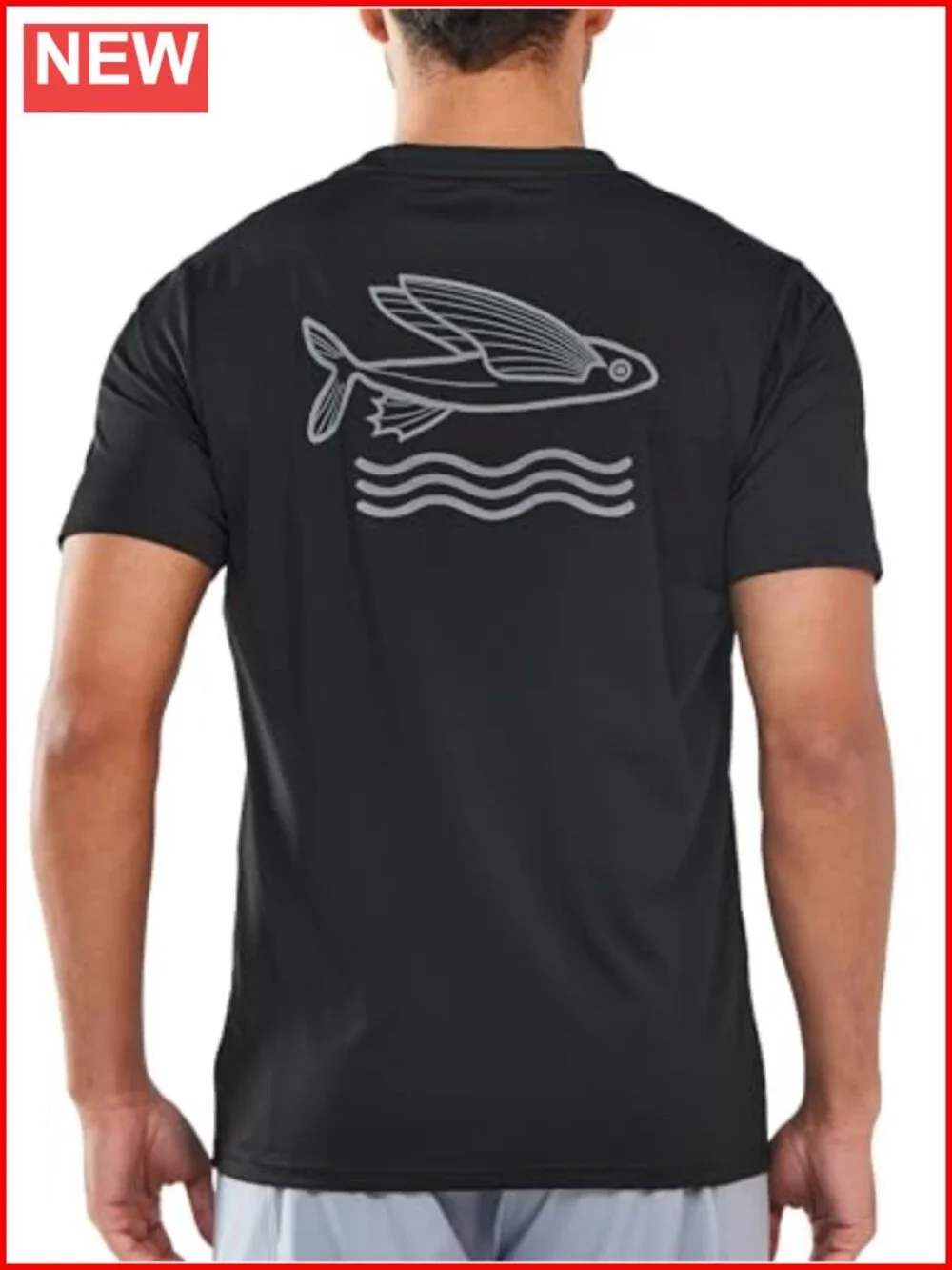 Men's UPF 50+ Quick Dry Rash Guard Shirt Short Sleeve Fishing Sun Protection